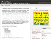 Tablet Screenshot of informasiforex.com
